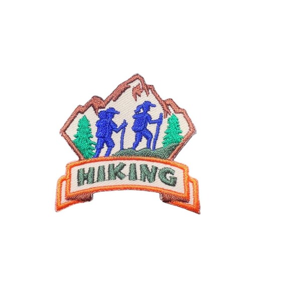 NEW Girl Scout Hiking Activity Fun 1.5" Embroidered Patch Outdoors Souvenirs - Picture 1 of 3